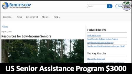 US Senior Assistance Program $3000, Eligibility, How to get Benefits 2024